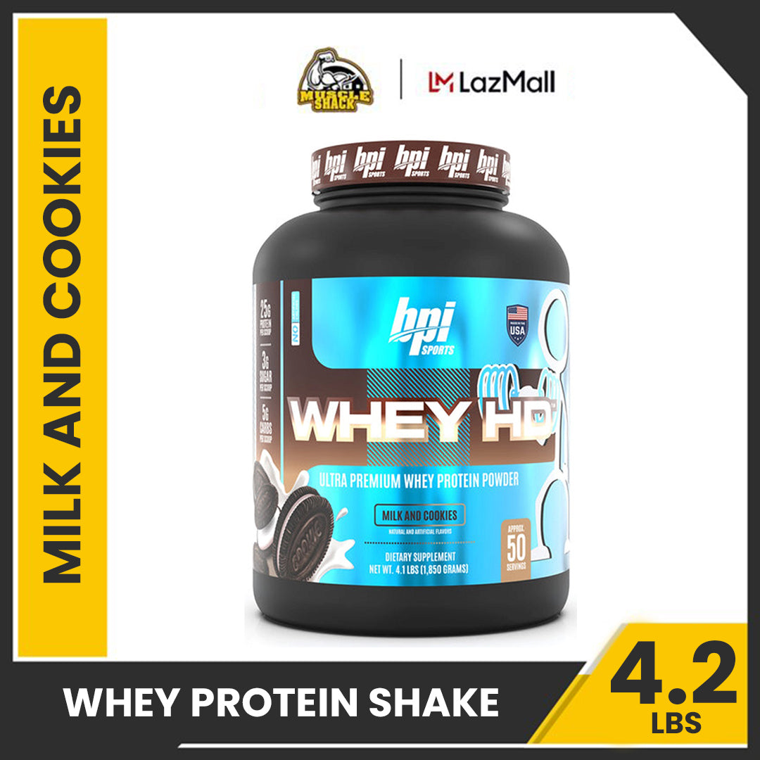 BPI Sports Whey-HD - 4.1lbs MUSCLE RECOVERY ULTRA PREMUIM WHEY PROTEIN POWDER