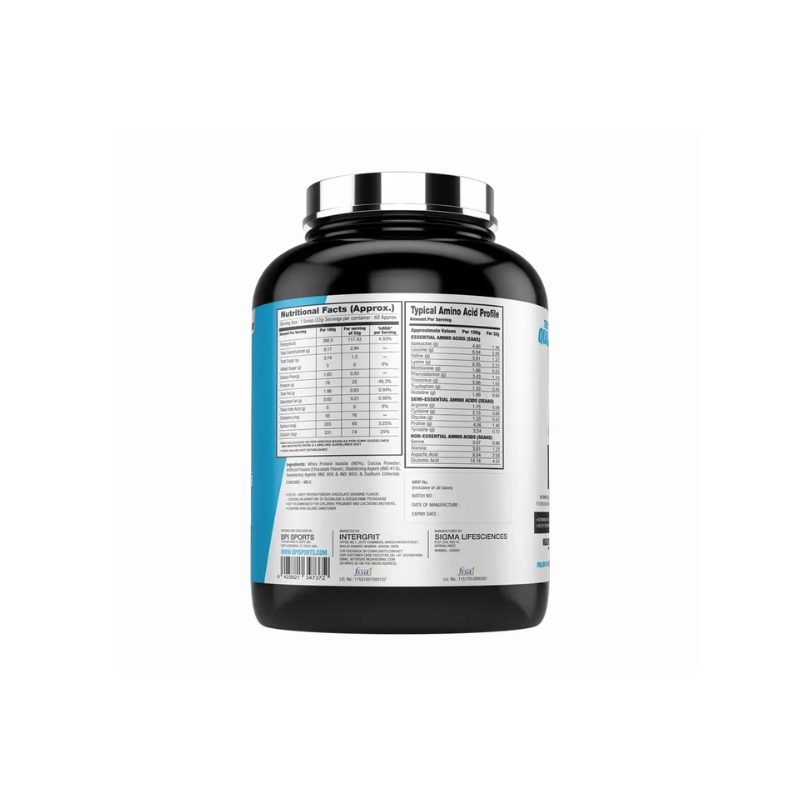 BPI Sports ISO-HD: Fast Acting Muscle Building Whey Protein Shake - 5lbs - Chocolate Brownie