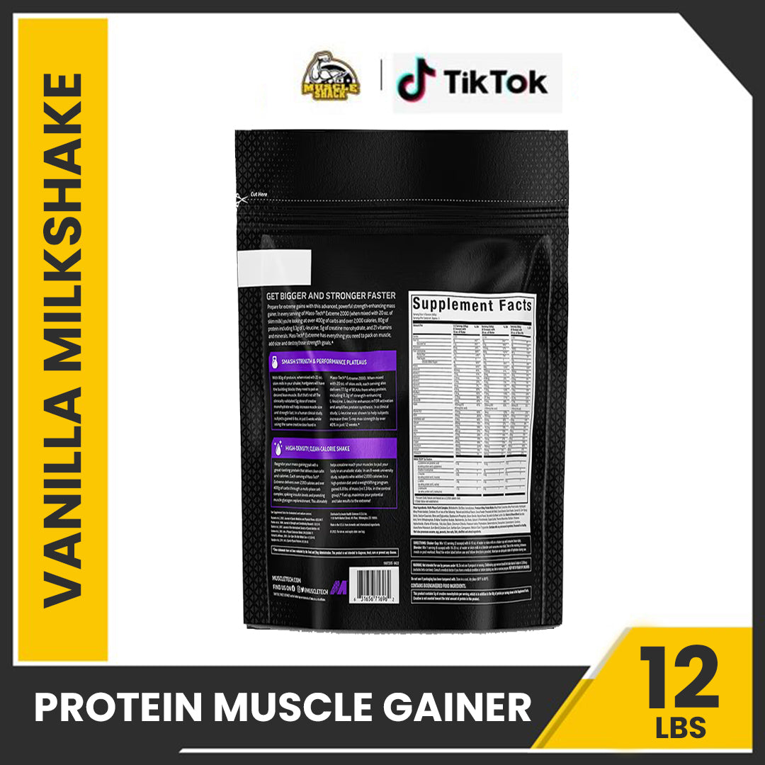 MuscleTech 100% Mass Gainer Chocolate Fudge Brownie - 5.15lbs