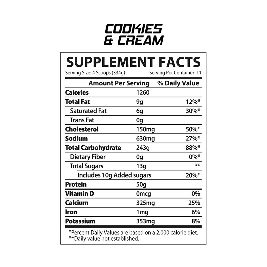 Muscle Rulz Gain Rulz Premium Weight Gainer Protein Formula - 8.1lbs
