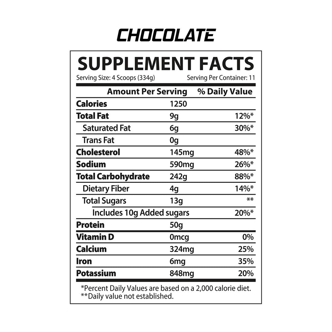 Muscle Rulz Gain Rulz Premium Weight Gainer Protein Formula - 8.1lbs