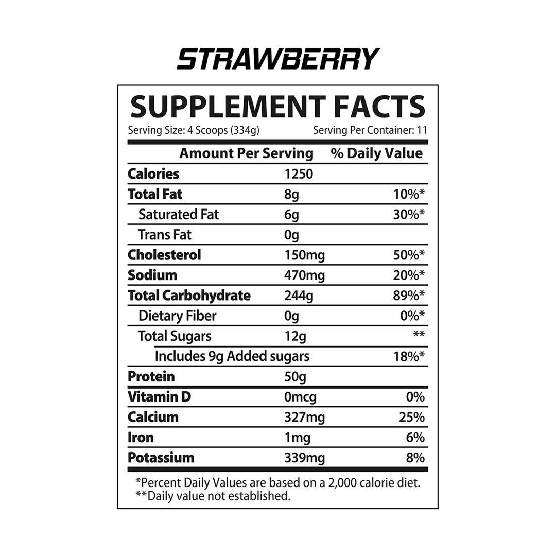 Muscle Rulz Gain Rulz Premium Weight Gainer Protein Formula - 8.1lbs