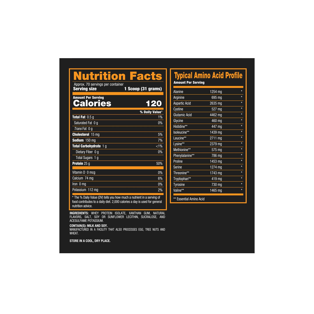 BPI Sports ISO-HD: Fast Acting Muscle Building Whey Protein Shake - 5lbs - Chocolate Brownie