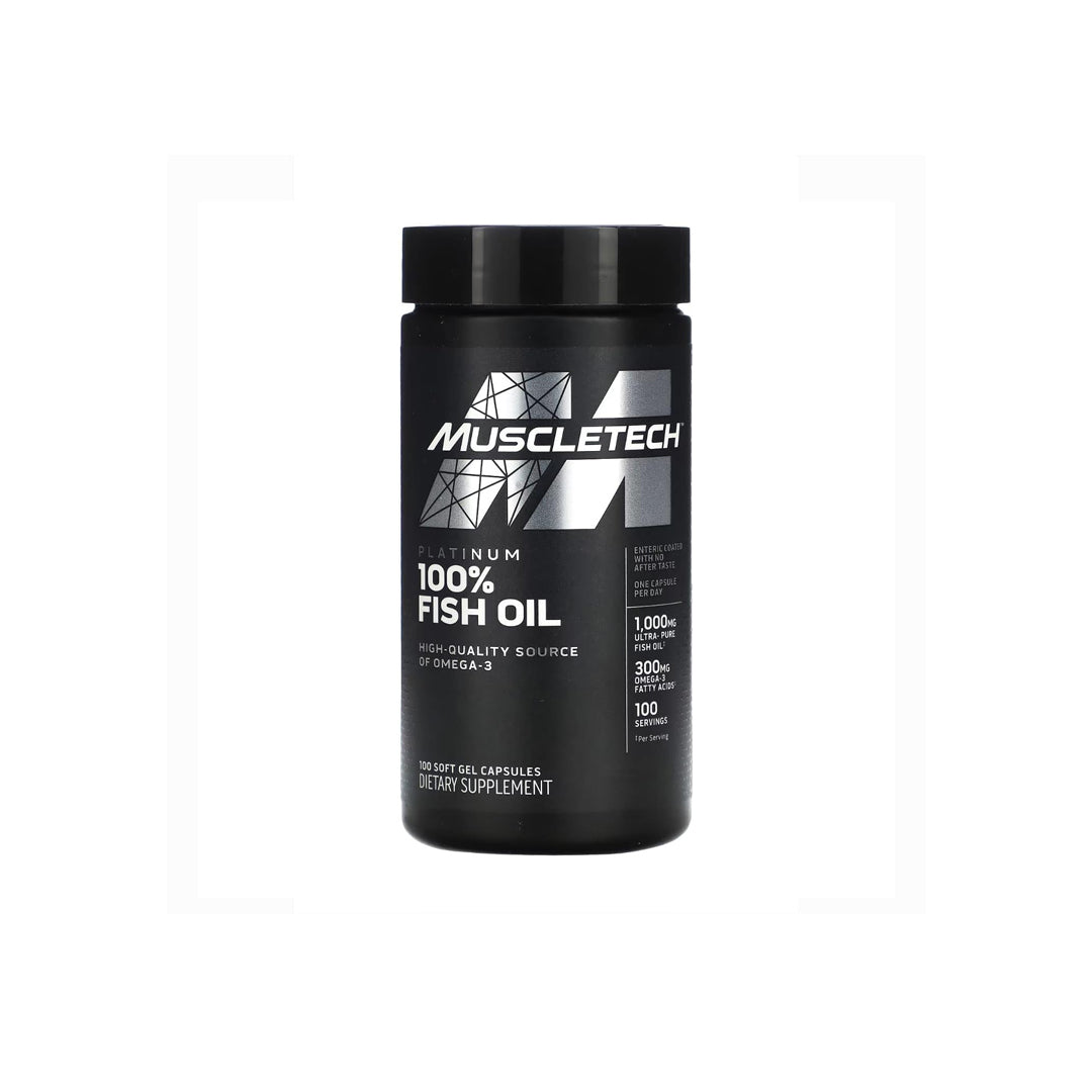 MuscleTech Platinum 100% Omega Fish Oil - 100 Softgels
