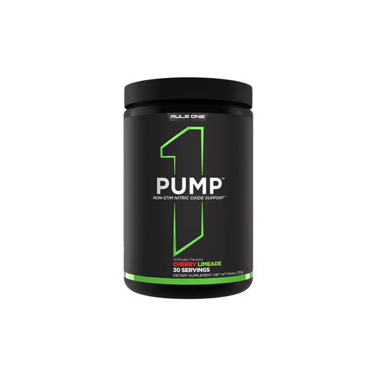 Rule 1 Pump, Cherry Limeade | 30 Servings | Pre-workout | 330g, Boost your Power and Energy.