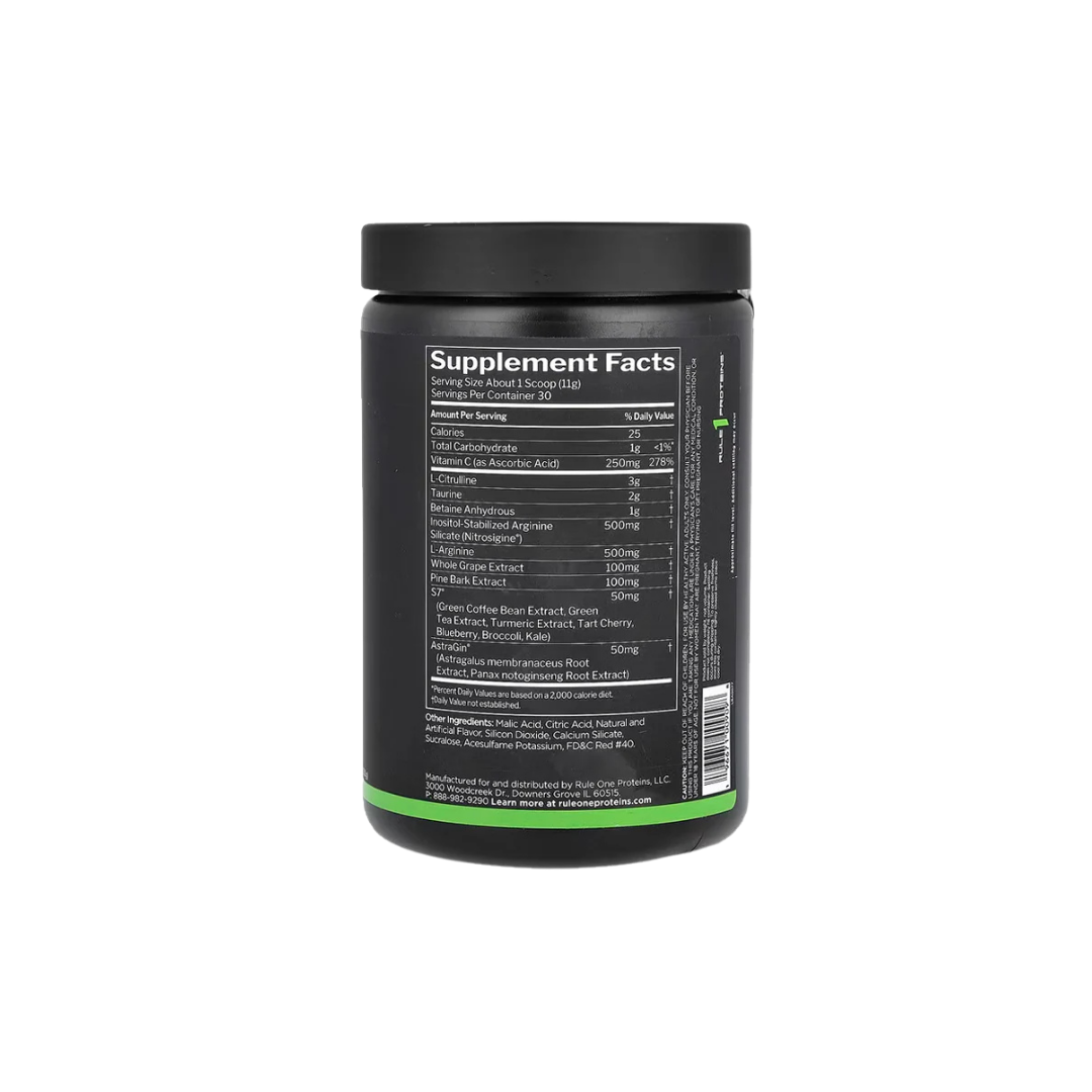Rule 1 Pump, Cherry Limeade | 30 Servings | Pre-workout | 330g, Boost your Power and Energy.