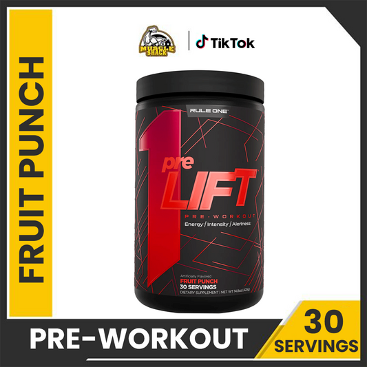 Rule 1 R1 PreLIFT 30 Servings | Fruit Punch Advance Pre-workout Supplement, Boost Energy & Power