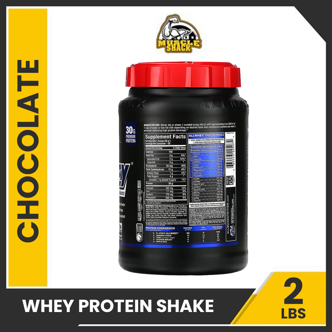 ALLMAX Nutrition AllWhey Classic 100 Whey Protein Chocolate 2 lbs 907 g