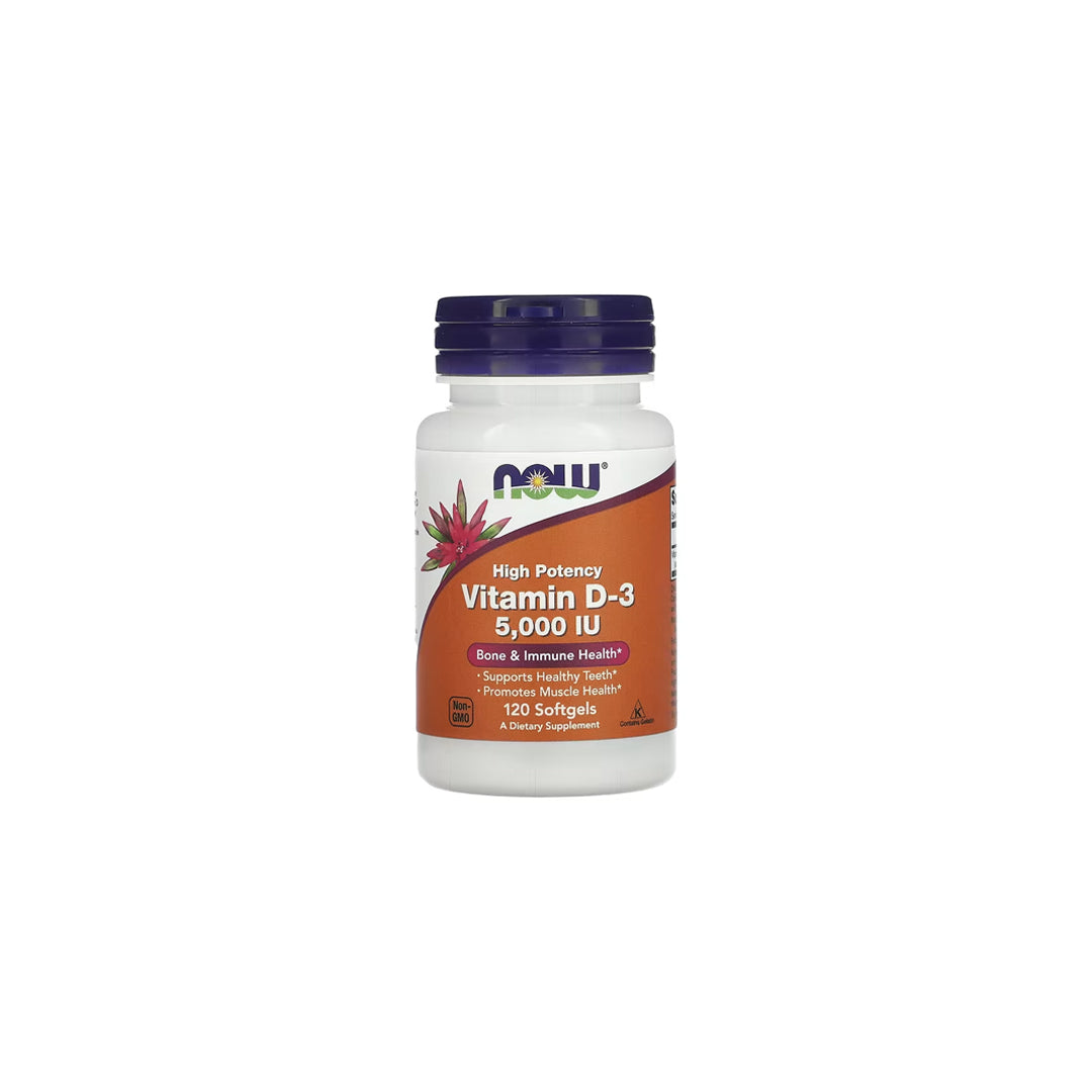 Now Foods Vitamin D-3 (5,000 IU) - 120 Softgels