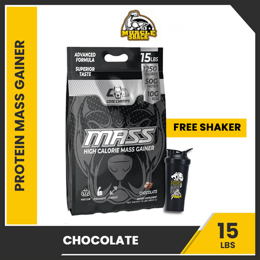 Core Champs Mass Gainer Chocolate - 15lbs | Mass Gainer | Muscle Bulding | Muscle Recovery