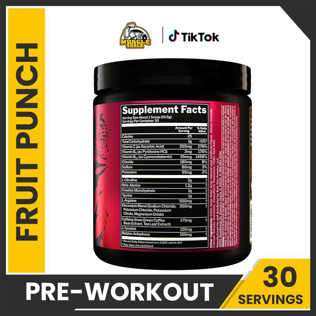 Rule 1 R1 Roar 30 Servings ,, 315g. | Fruit Punch | Pre-Workout | Boost Power & Energy. RULE 1 R1