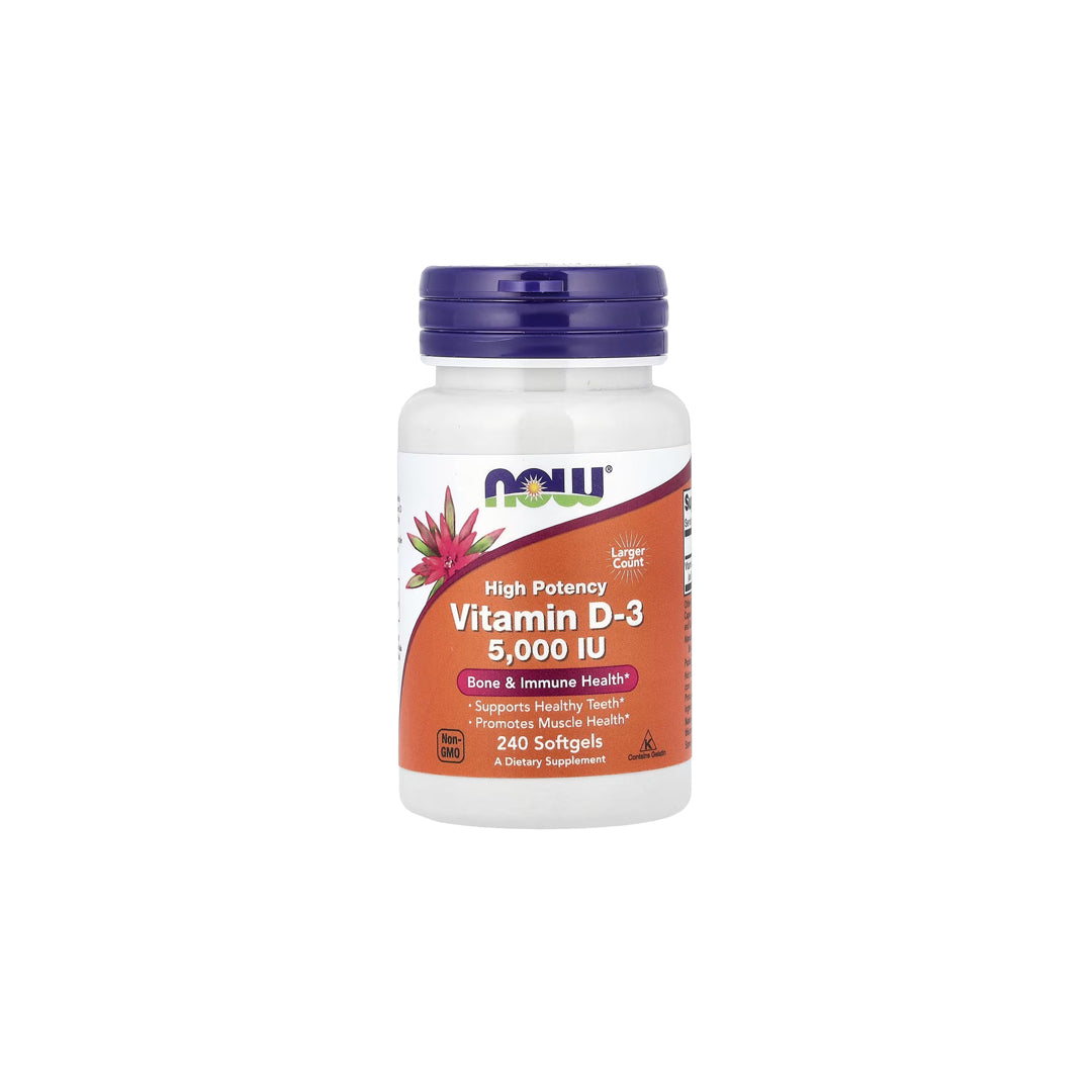 Now Foods Vitamin D-3 (5,000 IU) - 240 Softgels