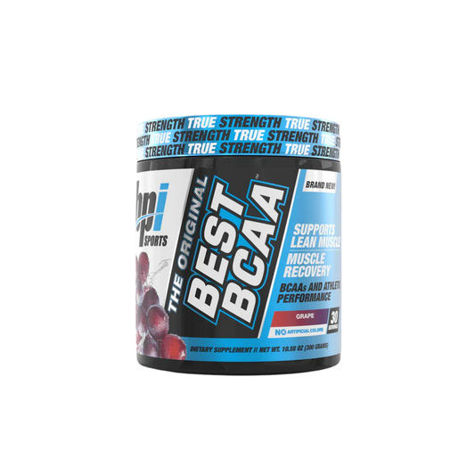 BPI Sports Best BCAA - 30 Servings  GRAPE | PRE WORKOUT | ENHANCE STRENGTH | BOOST ENDURANCE |