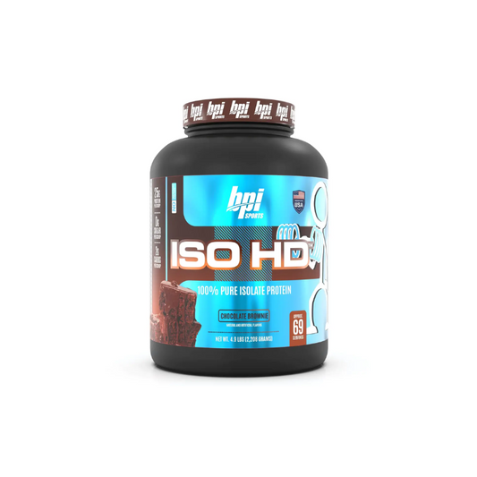 BPI Sports  ISO-HD: Fast Acting Muscle Building Whey Protein Shake - 5lbs - Chocolate Brownie