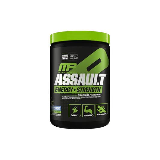 MUSCLEPHARM ASSAULT PRE-WORKOUT | BLUE RASPBERRY | ENHANCE STAMINA | BOOST YOUR POWER and ENDURANCE|