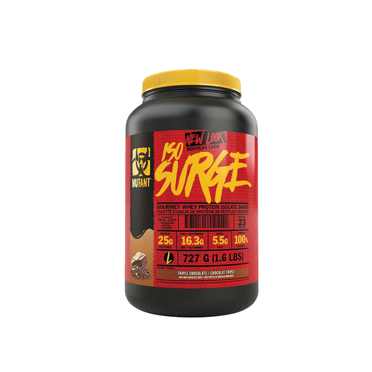 MUTANT ISO SURGE - WHEY PROTEIN ISOLATE & HYDROLYSATE - 1.6lbs | MUSCLE BUILDING | MUSCLE GROWTH | ENHANCE SIZE
