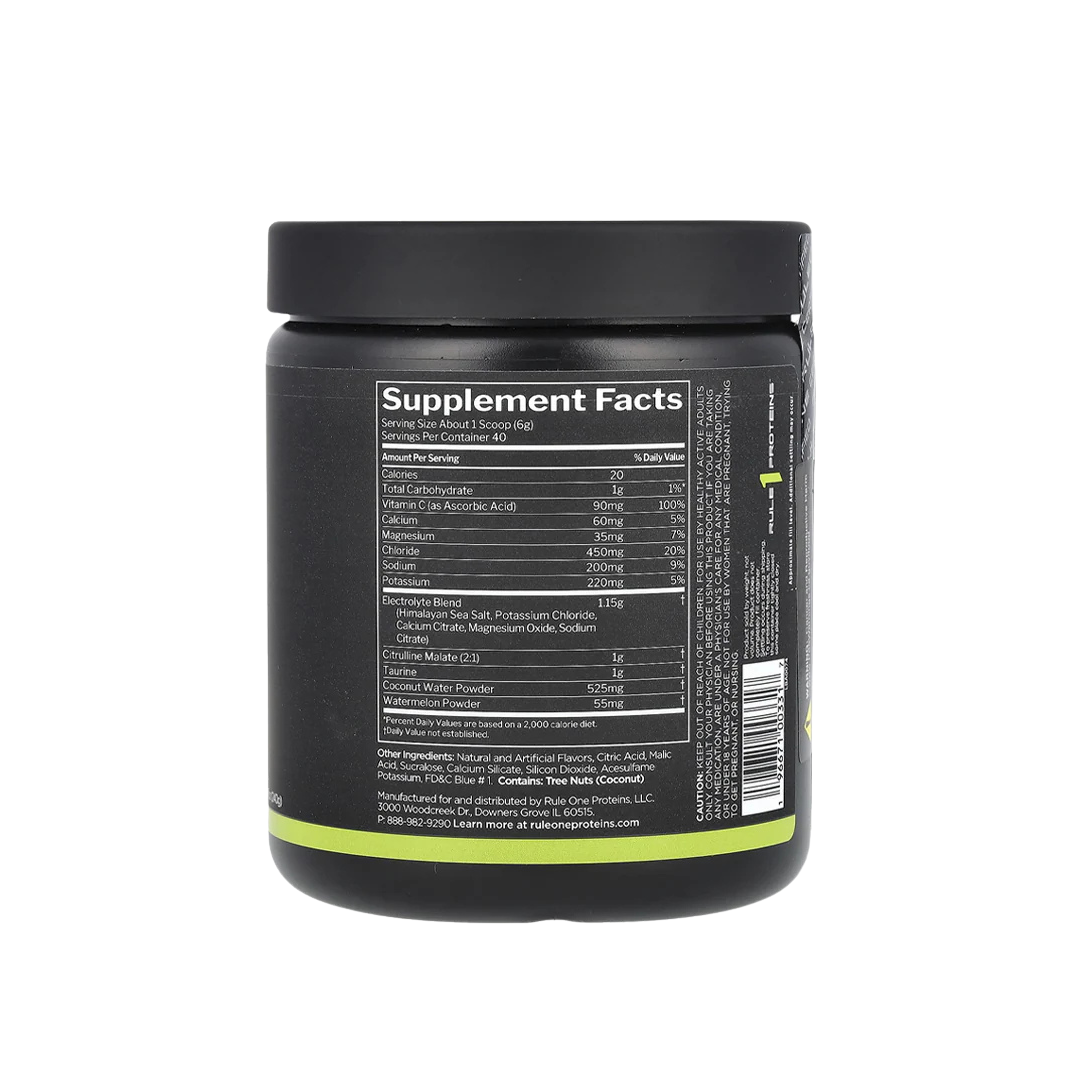 Rule 1 LYTES - 40 Servings, Blue Razz Flavor | Hydration Support Mix | Pre-Workout