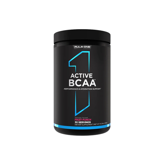 Rule 1 R1 BCAA Fruit Punch,  Boost Energy and Endurance, Fast Recovery | Pre Workout | 30 Servings