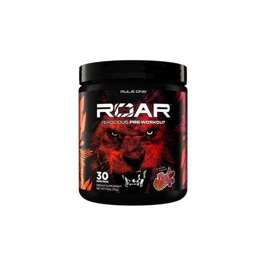Rule 1 R1 Roar 30 Servings ,, 315g. | Fruit Punch | Pre-Workout | Boost Power & Energy. RULE 1 R1