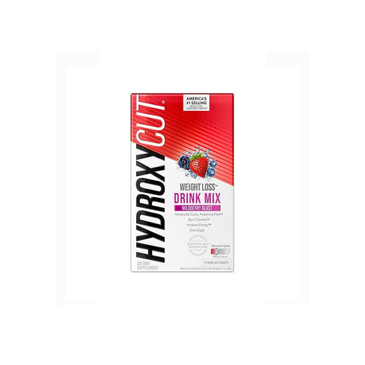 MuscleTech Hydroxycut Weight Loss Drink Mix - 21 Packets Wildberry Blast