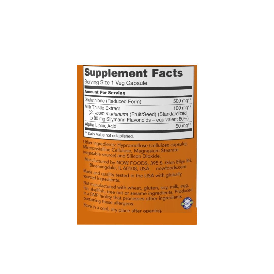 Now Foods Glutathione 500mg - 30 Vcaps