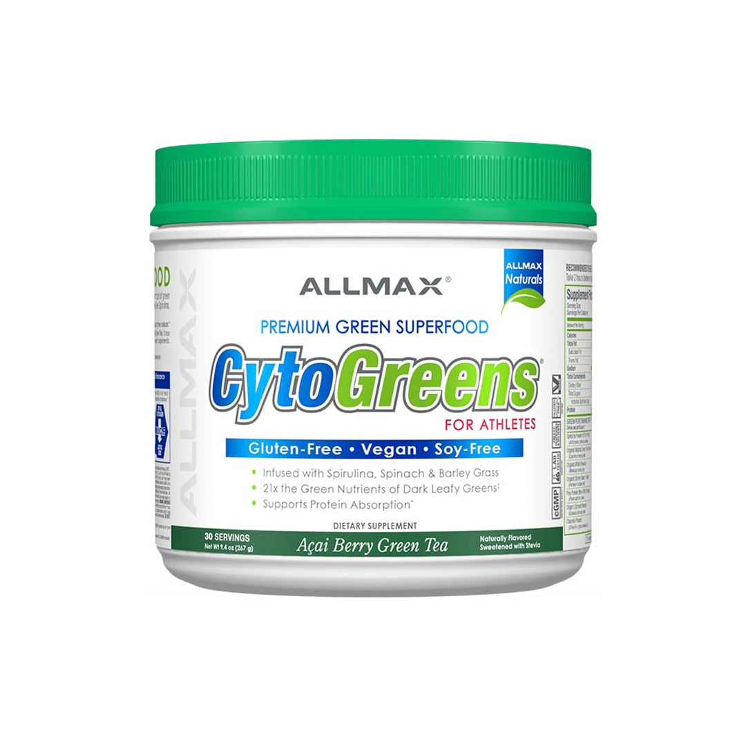 AllMax Nutrition Cytogreens Premium Green Superfood - 30 Servings - Acai Berry Green Tea | AllMax Nutrition