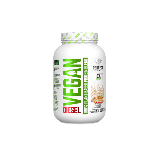 Perfect Sports Diesel Vegan 100% Plant-Based Protein - 1.5lbs  (Vanilla Ice Dream)